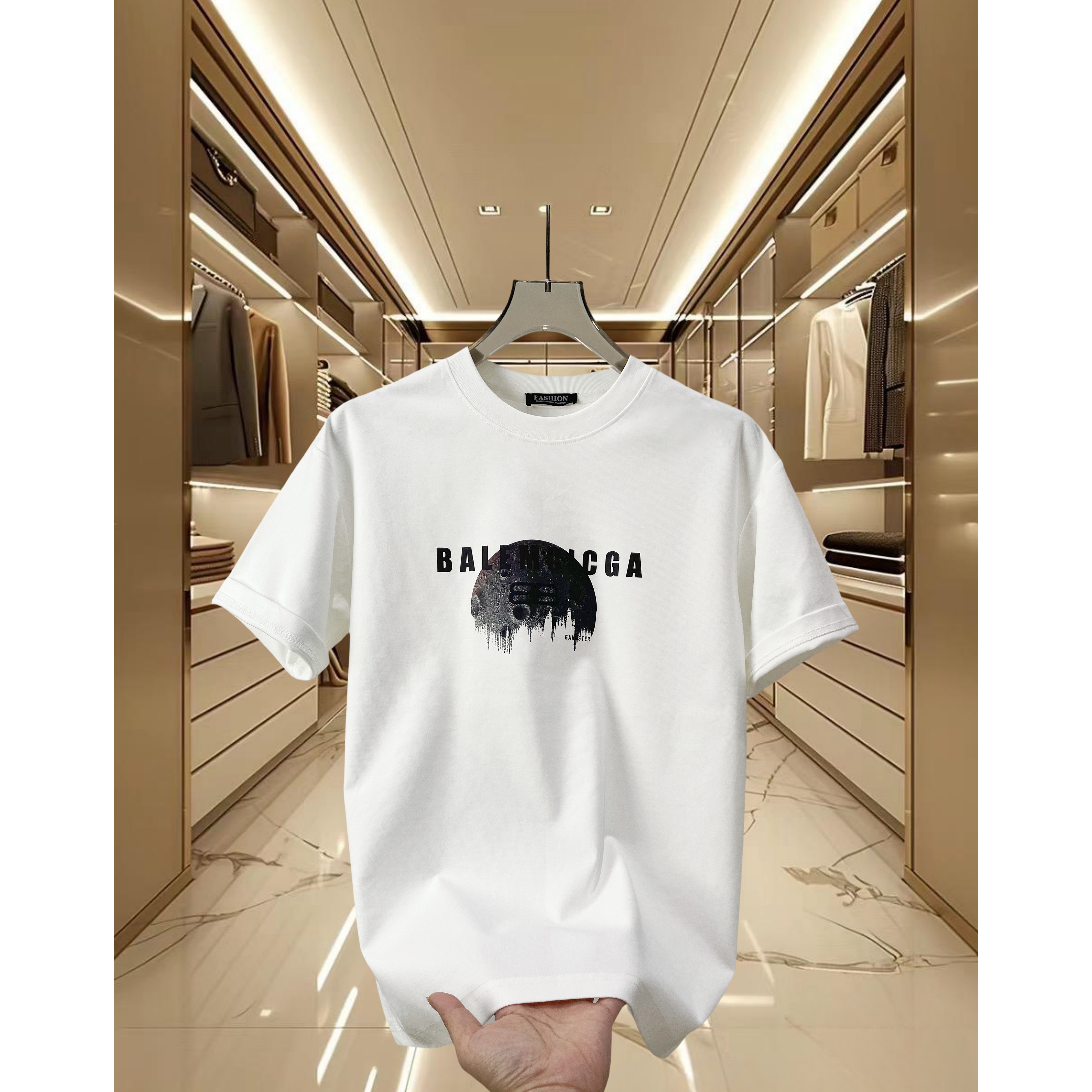 美式痞帅重磅液氨棉短袖T恤男女情侣款ins潮牌街头宽松半袖上衣