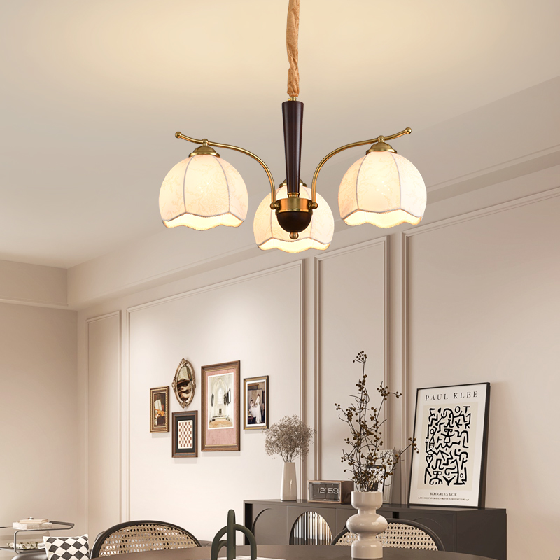 中古风复古客厅吊灯法式美式南洋风餐厅卧室灯具