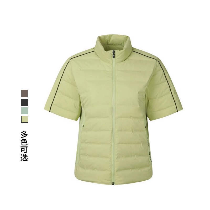 科耳吉高尔夫男女立领情侣马甲防风保暖运动防寒鹅绒短袖羽绒服
