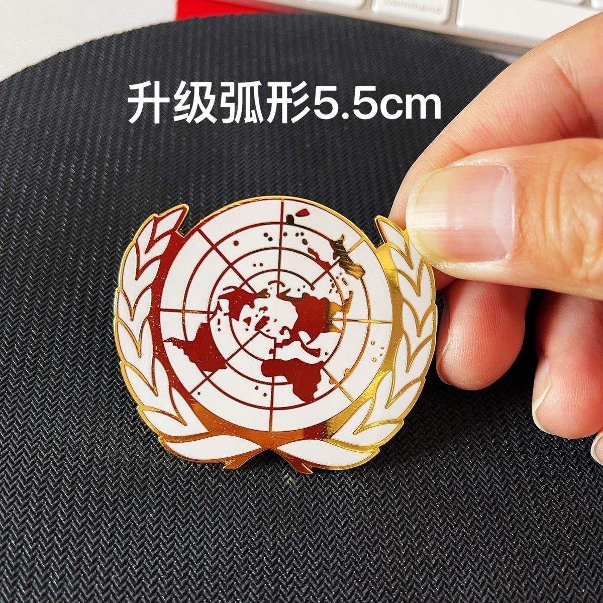 正宗维和帽徽5.5cm弧形配件 服饰包包别针 帽牌 DIY胸针 简章配饰