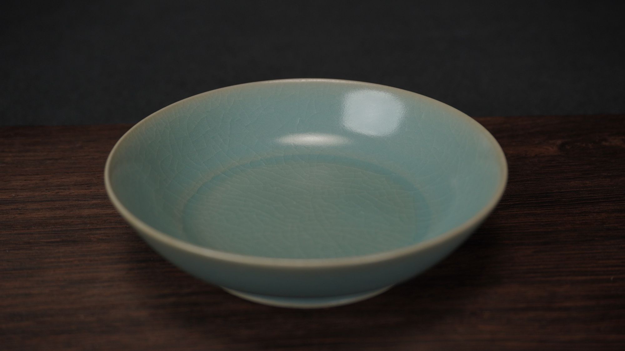 清凉寺原矿石釉  汝瓷小洗 全手工天青釉