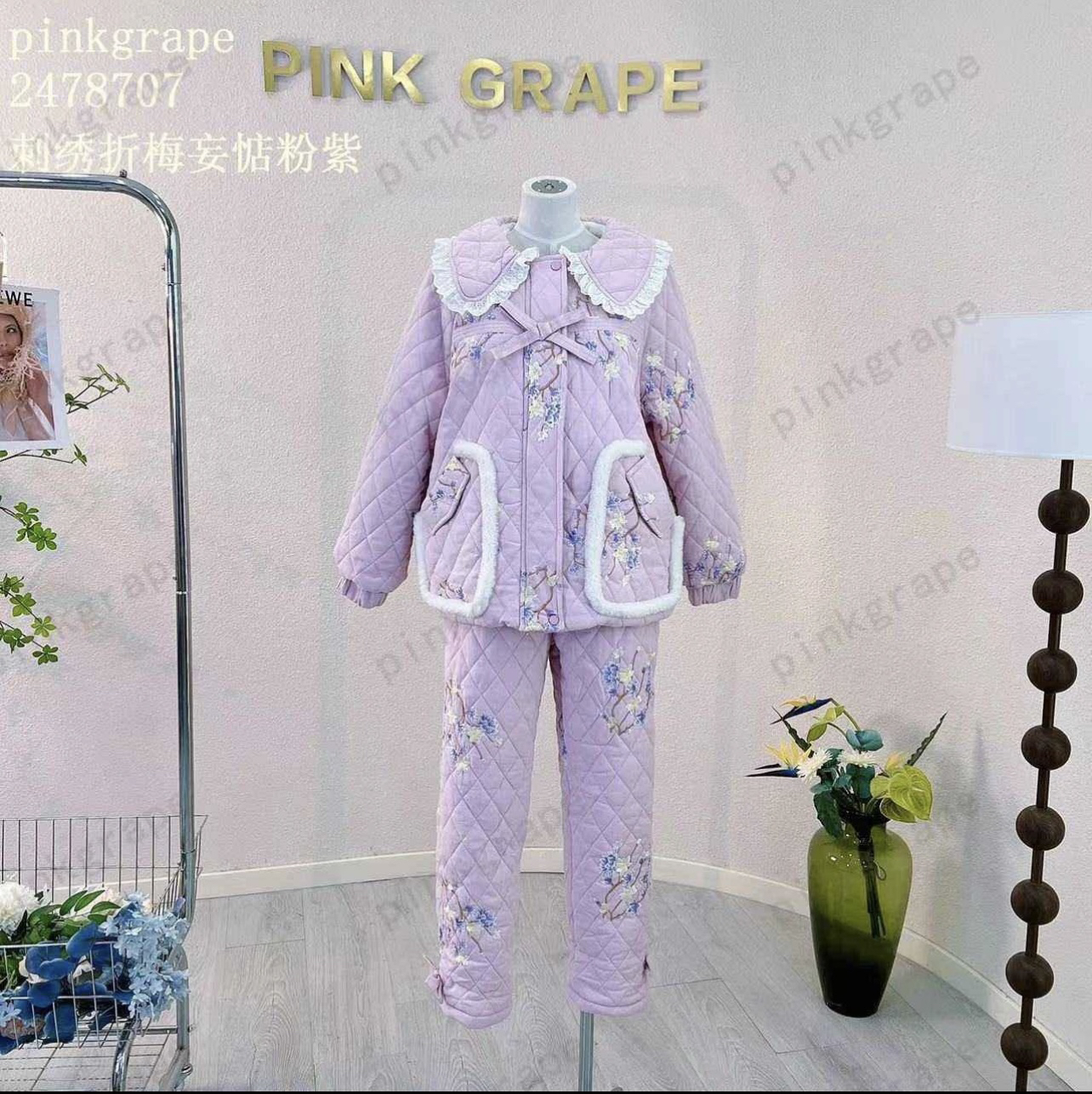 Pinkgrape三层加厚女士家居服