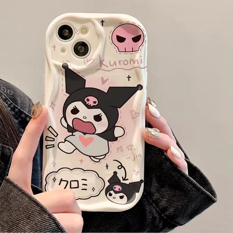 适用跺脚库洛米苹果15promax手机壳iPhone14全包1312软硅胶11新款