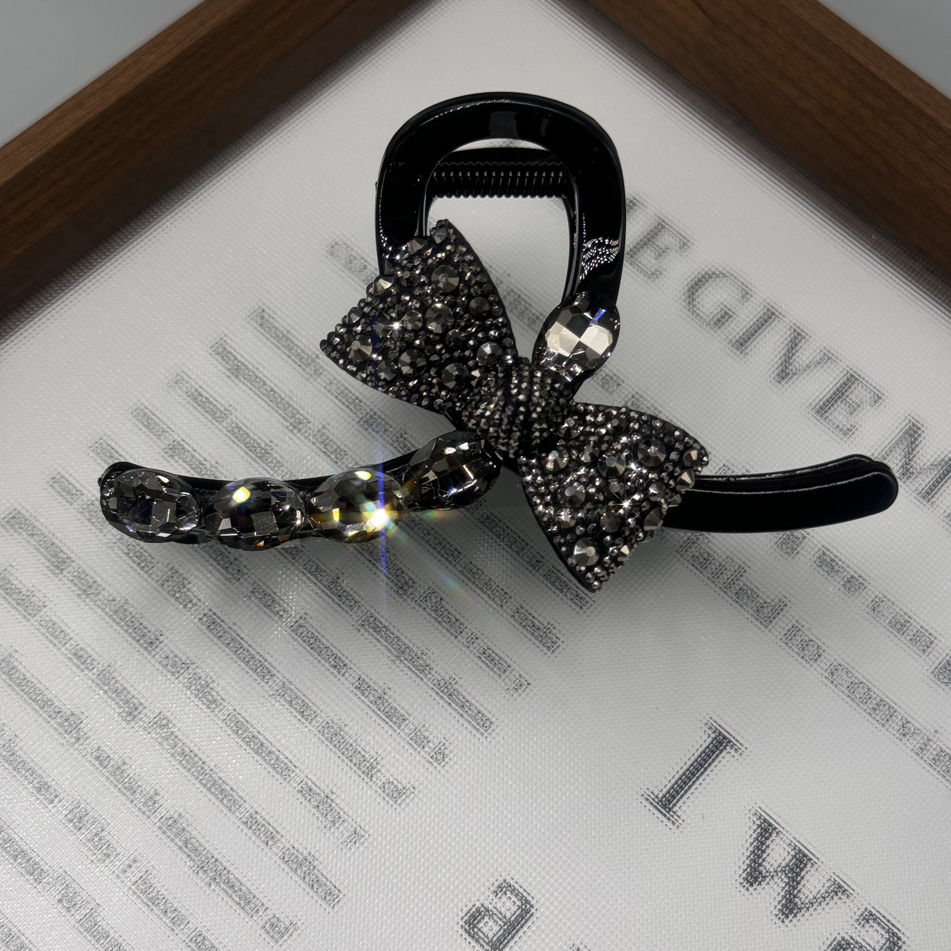 韩国ins黑色闪闪11cm大抓夹059