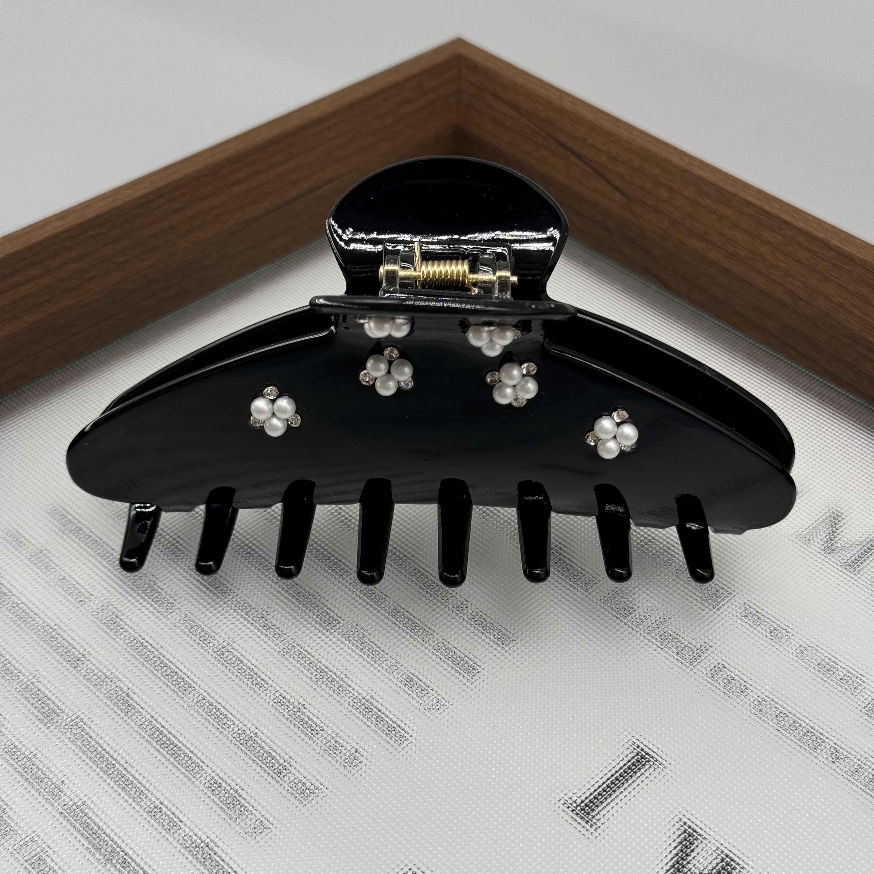 韩国ins风黑色气质时尚百搭12cm大抓夹024