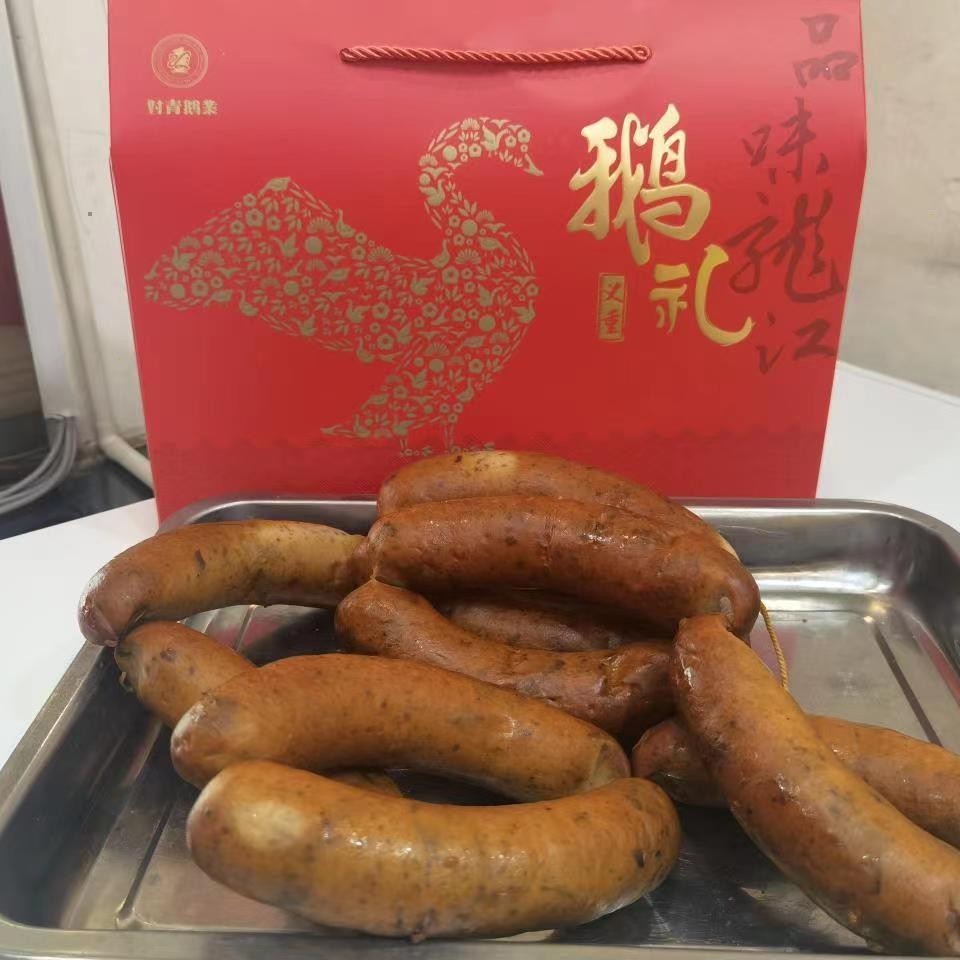 对青鹅肝肠500克开袋即食