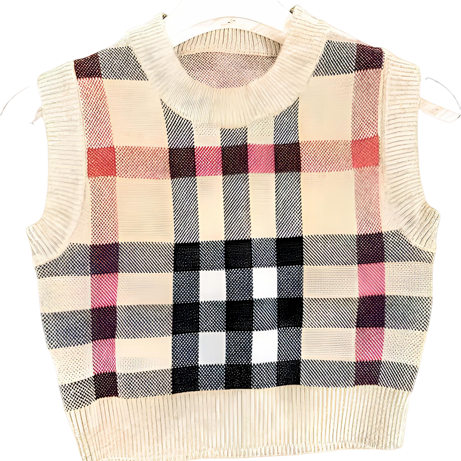 001新款儿童马甲时尚格子款中性款