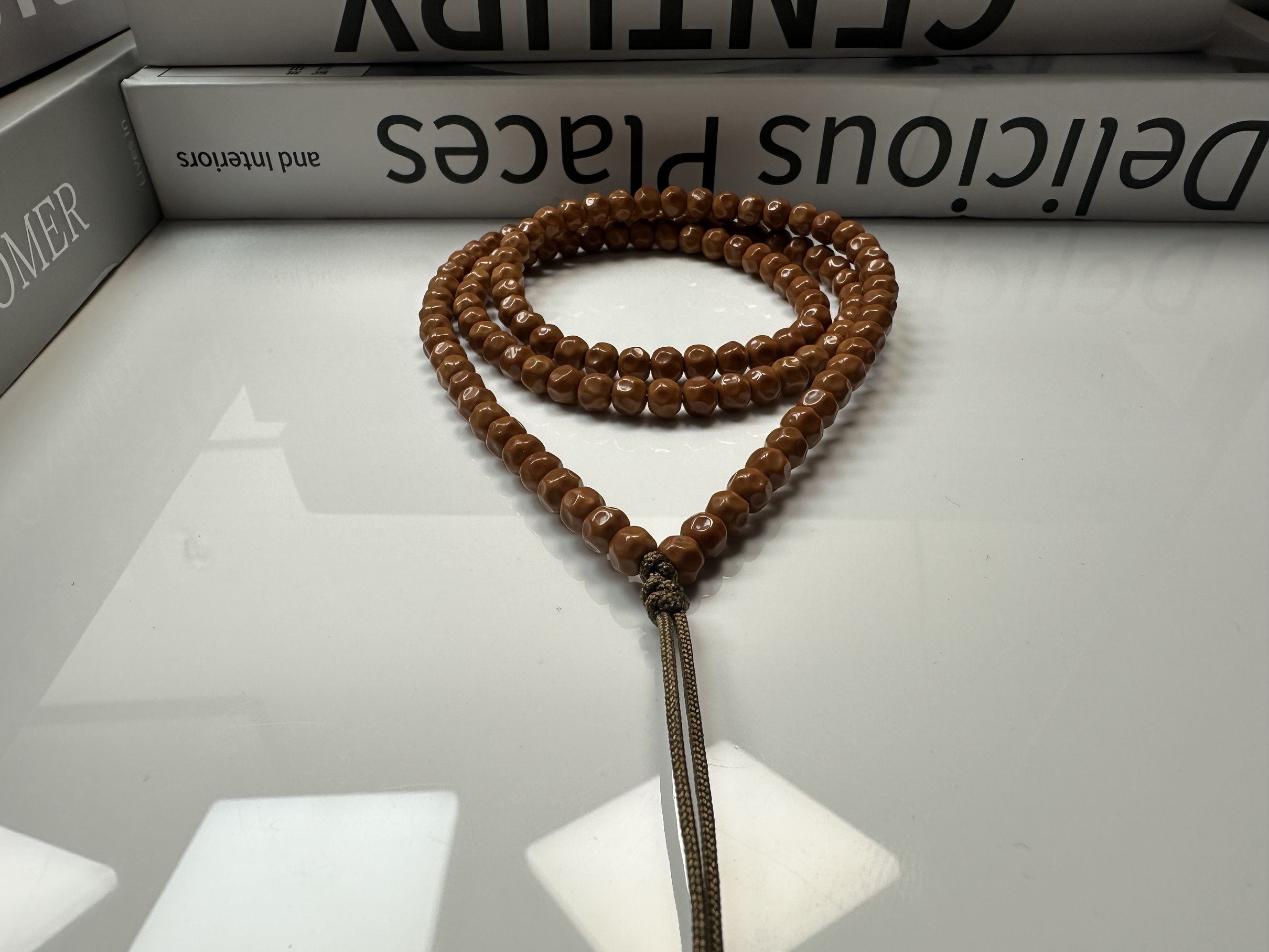 【云帆出品】橄榄核核尖无相108颗颗手工制作5.8＋尺寸