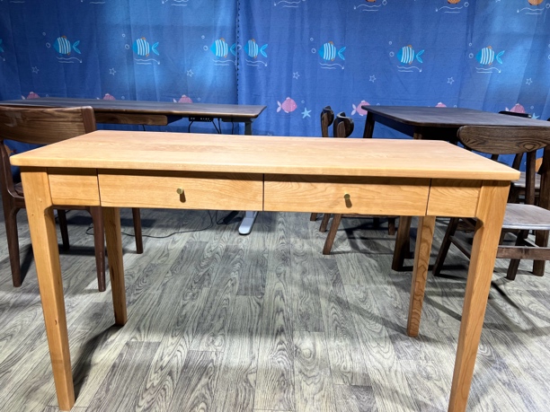 北美进口书房简约桌椅美式北欧新中式樱桃木书桌家用桌子，可定制