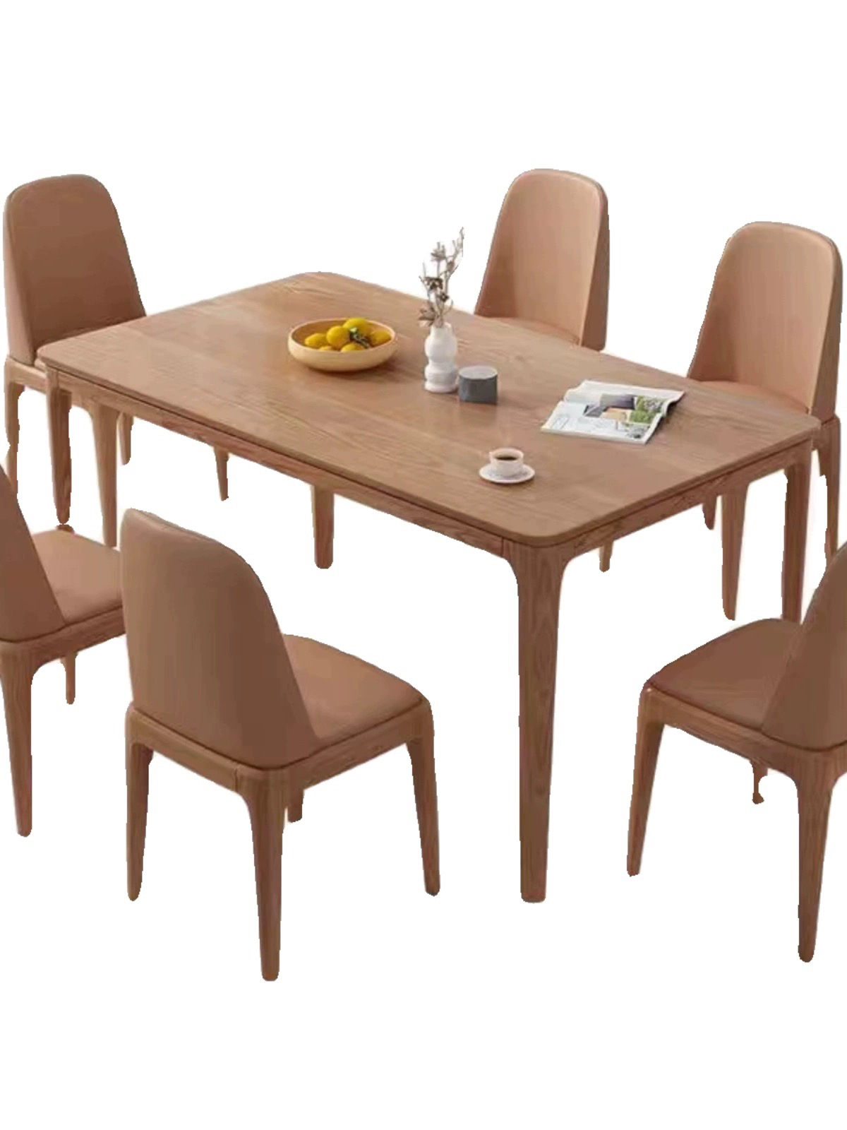 家用北欧白蜡木餐桌椅组合，轻奢大气，源头批发