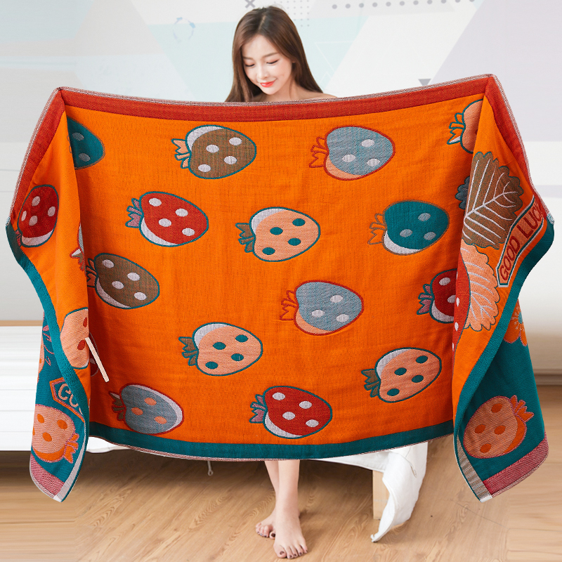 浴巾纯棉纱布家用男女成人洗澡大毛巾柔软吸水不掉毛加大裹巾