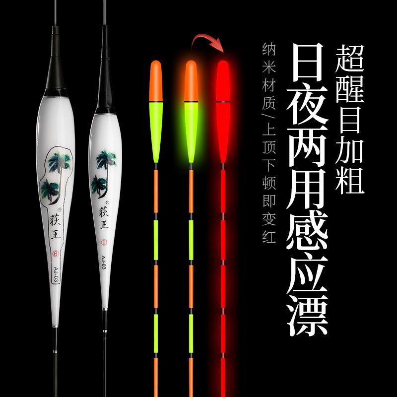 【玲玲推选】新款加粗日夜两用浮漂重力感应变色电子夜光漂醒目咬