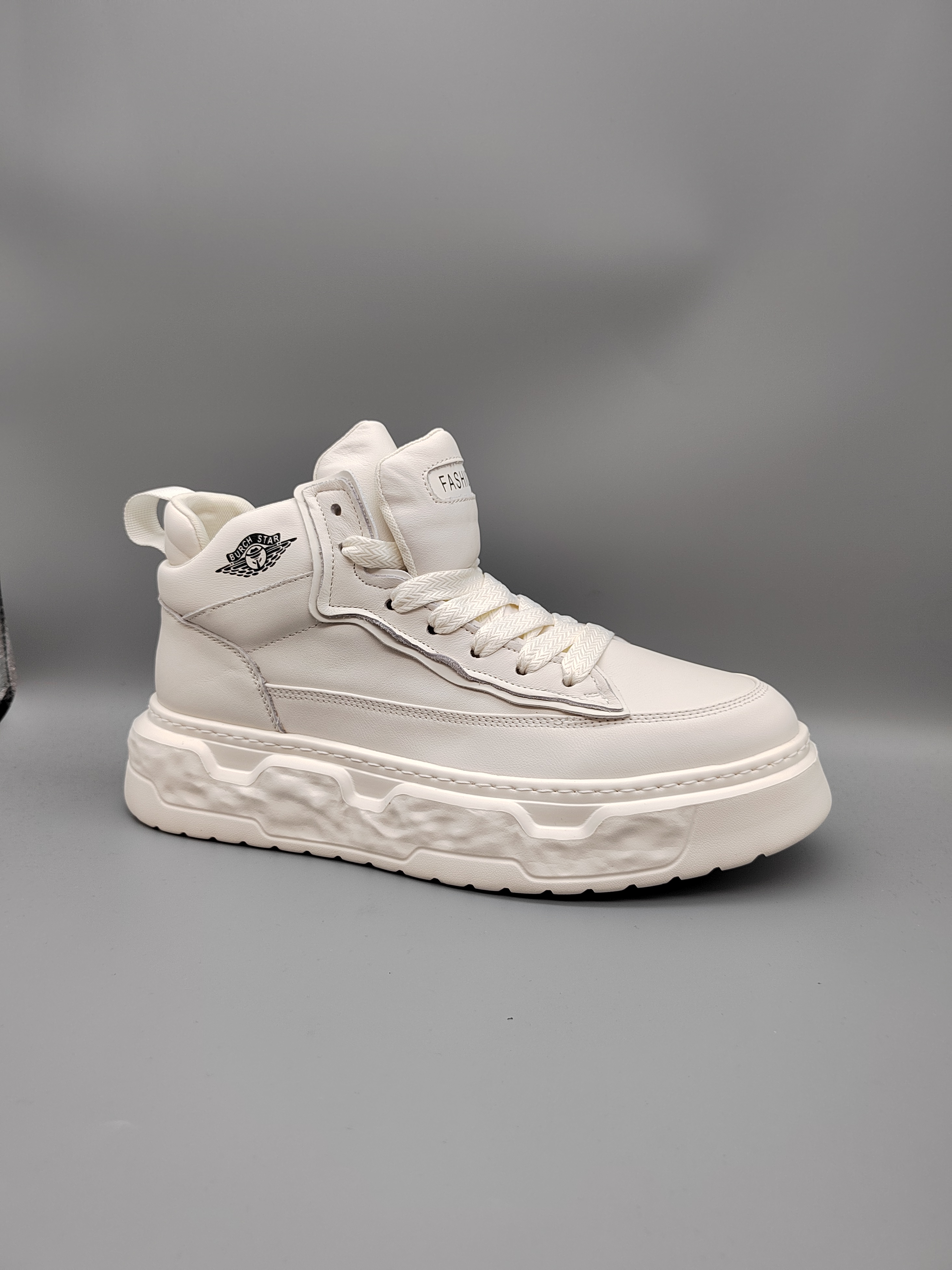 F2335男士时尚休闲百搭真皮潮流潮鞋厚底韩版秋冬