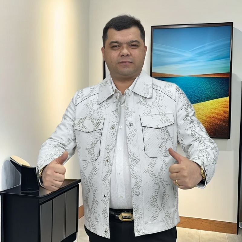 春秋潮牌树枝纹印花外套韩版潮流夹克褂子年新款秋装男装上衣1858