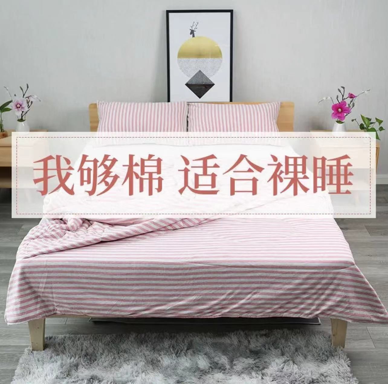 天竺好棉天竺棉床单双人家用纯棉大床单罩床加厚床罩纯色简约单人