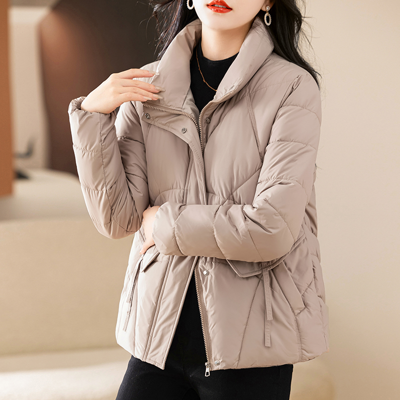 中老年冬季棉衣女短款棉服中年妈妈冬装加厚立领外套时尚保暖棉袄