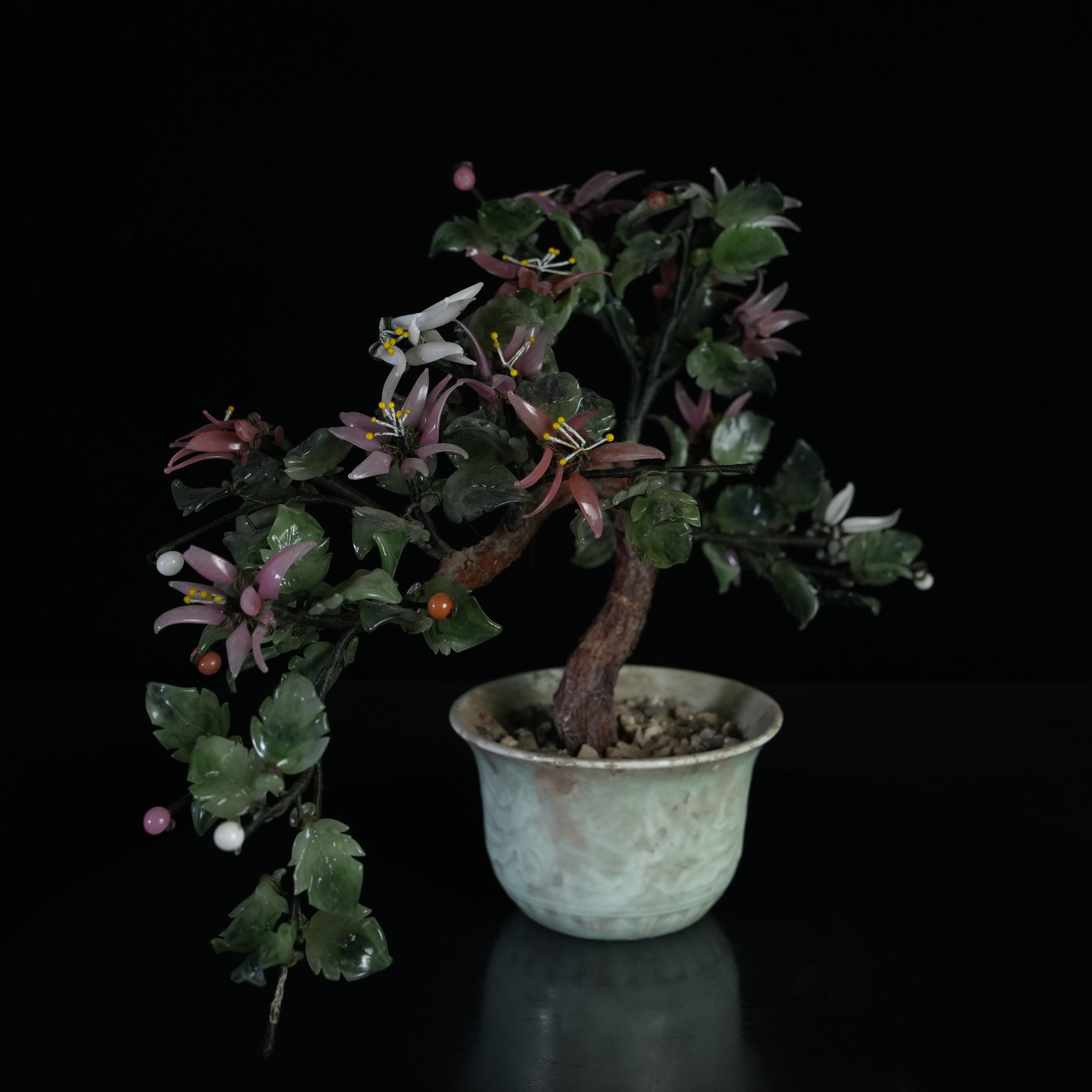 LABC241012046【十竹斋】创汇料器花卉盆栽