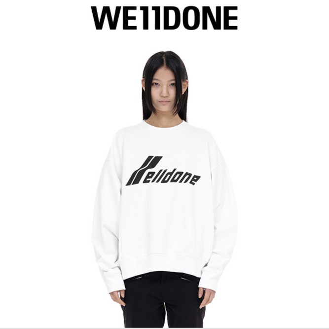 【早秋新品】WE11DONE男女印花LOGO宽松徽标运动衫卫衣23-797