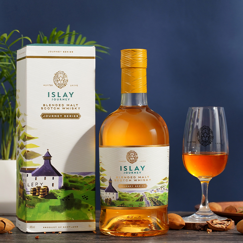亨特梁 艾雷之旅麦芽调和威士忌 之旅系列 苏格兰原瓶进口洋酒 