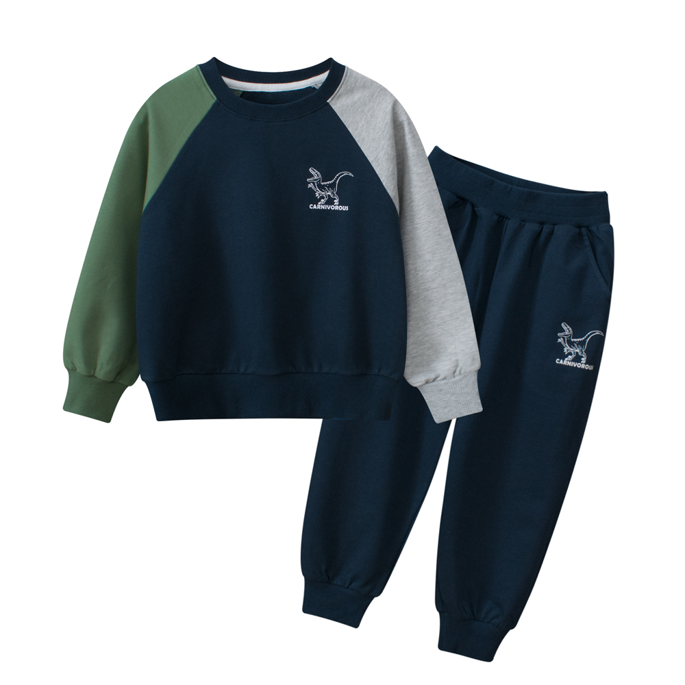 27kids童装儿童运动套装2024秋冬季新款洋气中小童长袖卫衣两件套