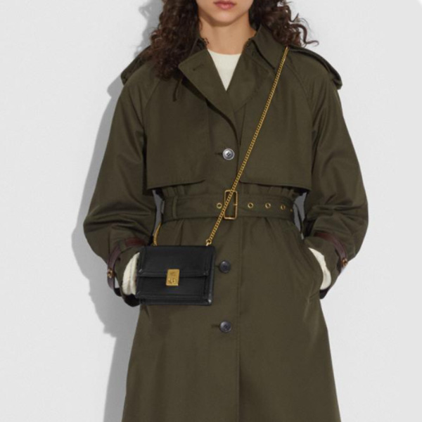 【保税仓 专柜价2650元】COACH/蔻驰女包链条斜挎包88499 B4/BK