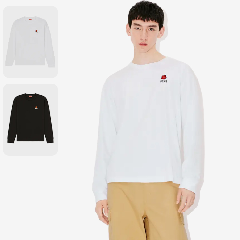 【保税仓 专柜价2299元】Kenzo 男士纯色休闲长袖T恤 FD55TS4444SG