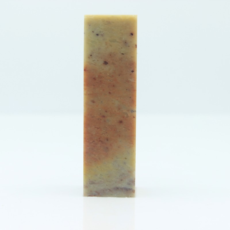 寿山红黄俏色印石  20/20/74mm 完好 软地 028