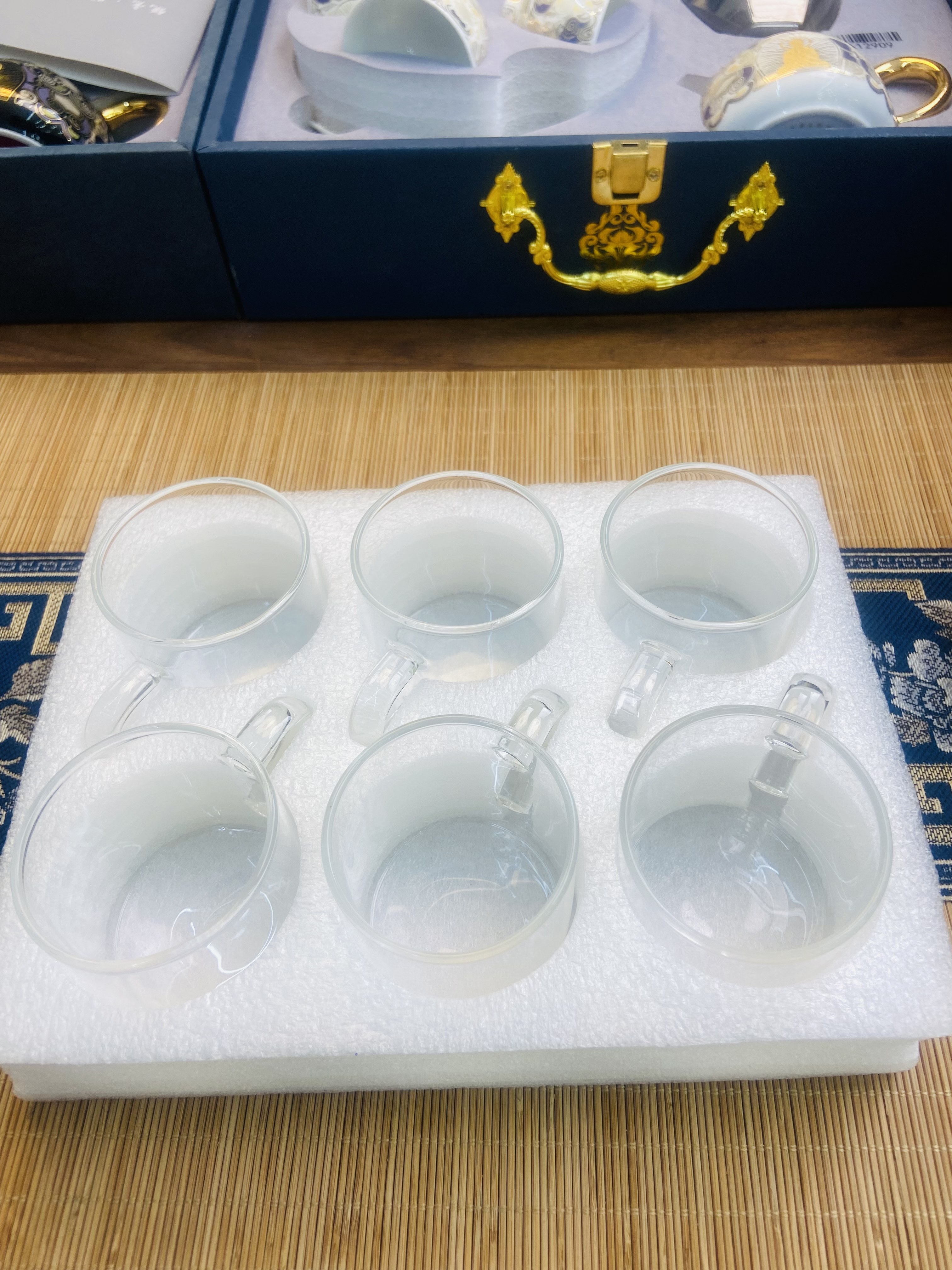 高端无硼硅玻璃水杯主人杯A10901