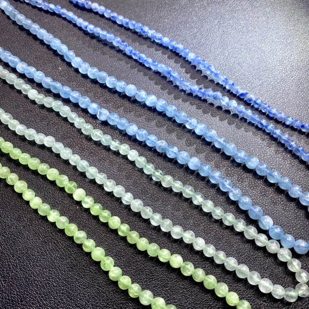 天然透体蓝绿晶多圈（多样性发一）