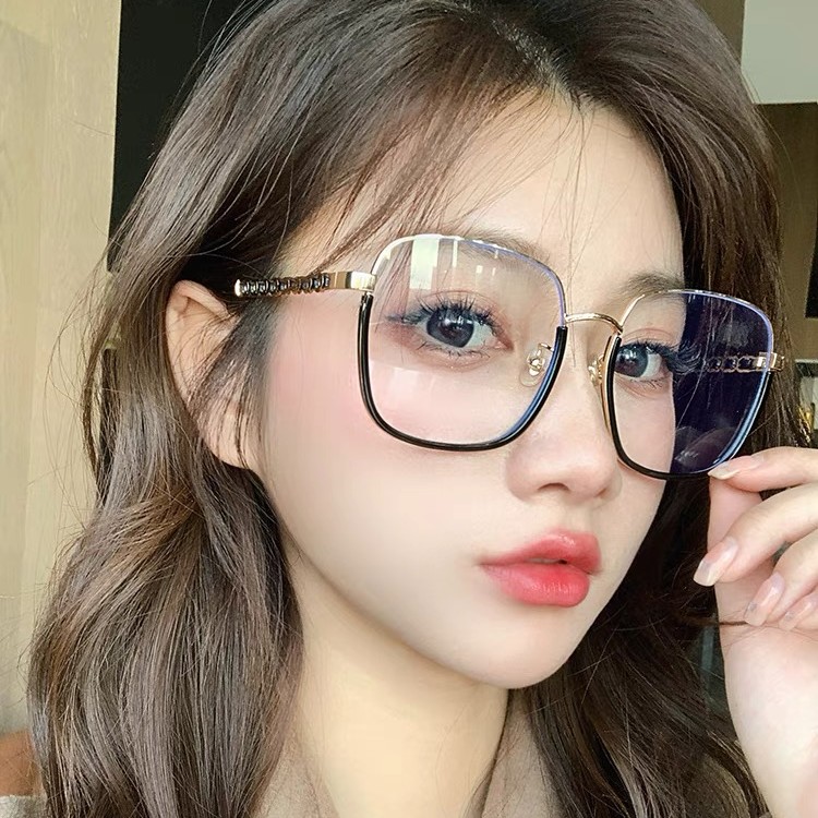 【高品质素颜大框眼镜】防蓝光眼镜网红韩版大框平光镜可配度数近视