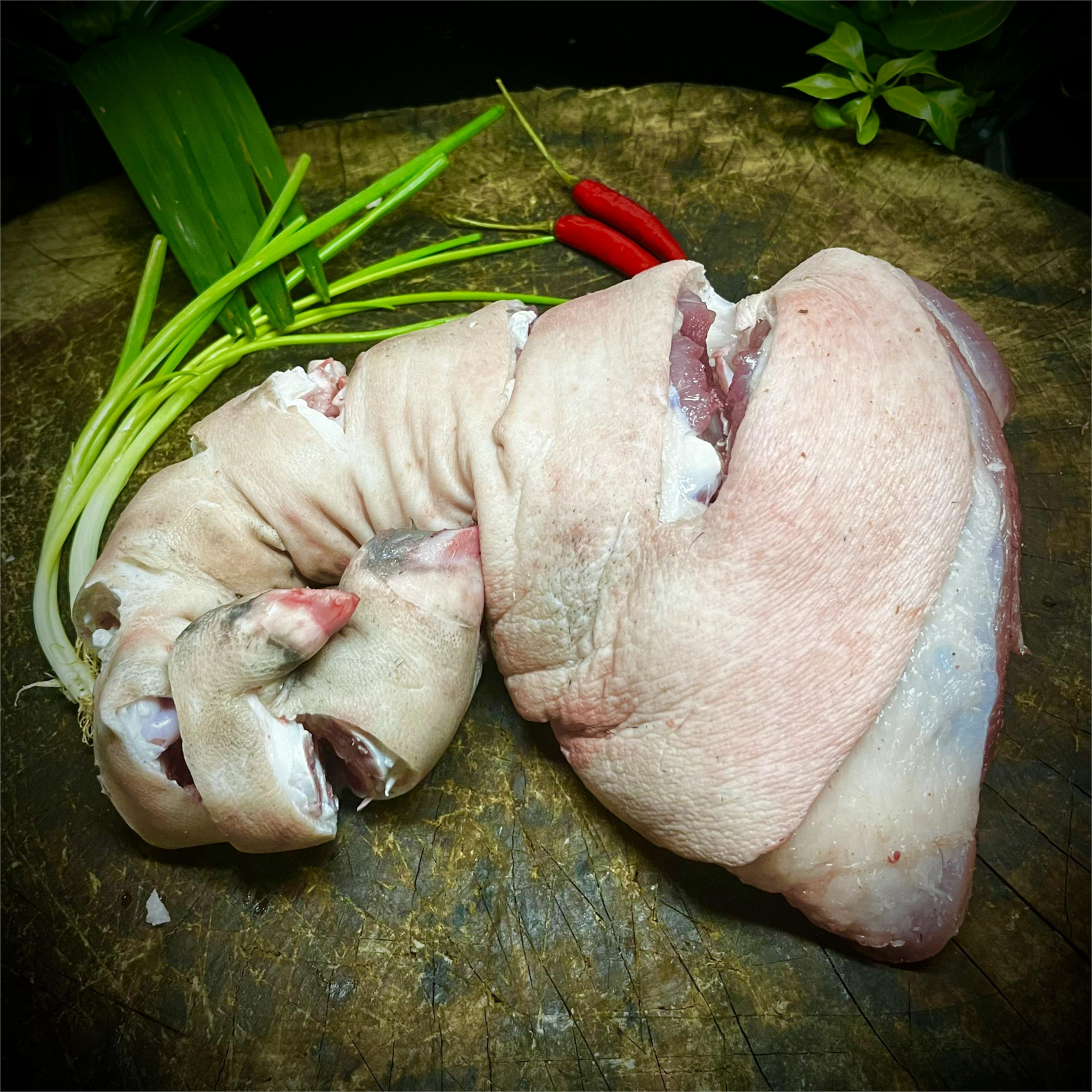 [前猪脚] 皖南农村土猪肉熟食喂养农家土猪肉