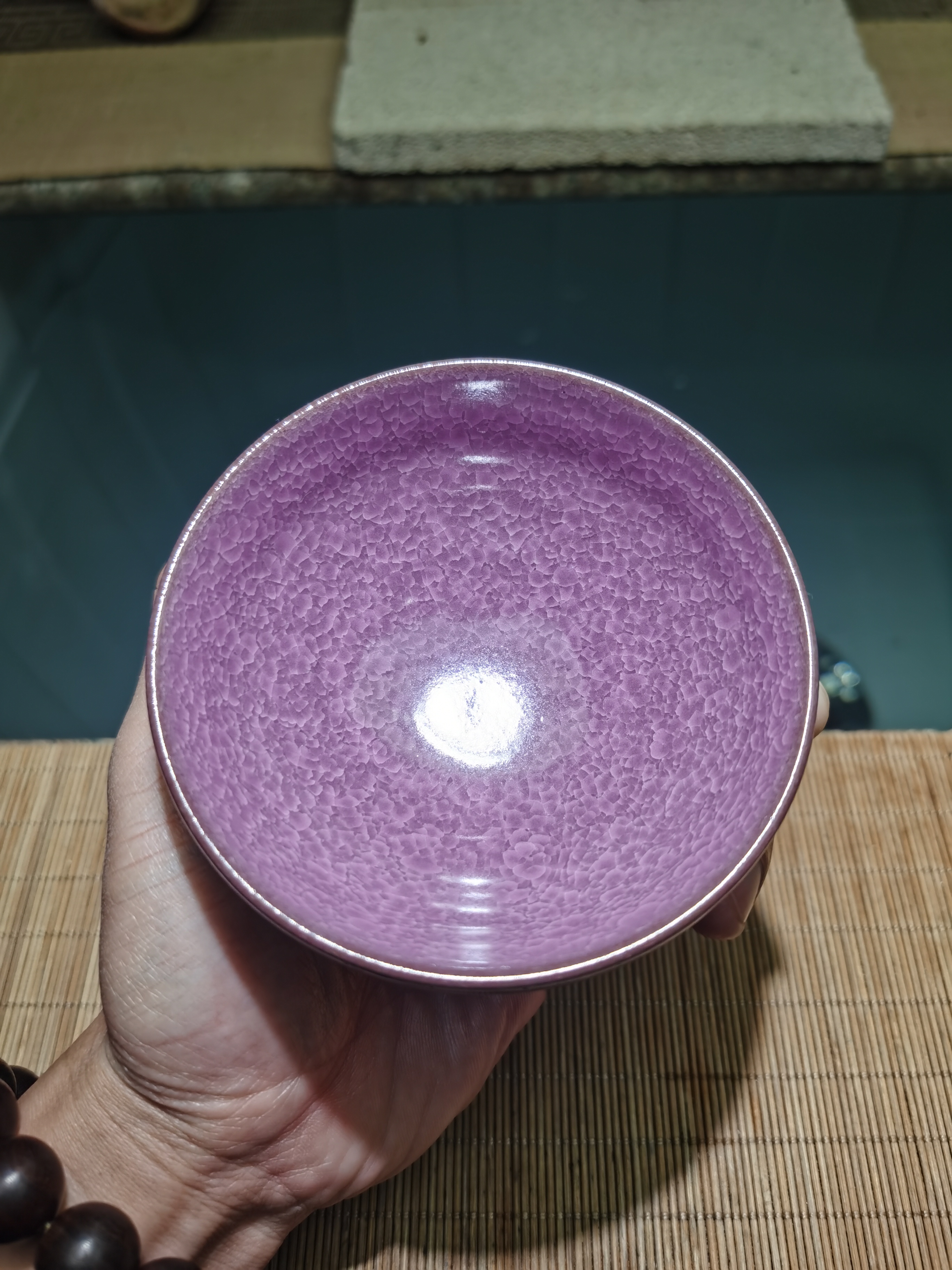 樱花之恋 玫瑰紫粉冰裂高端茶器陶瓷主人杯0
