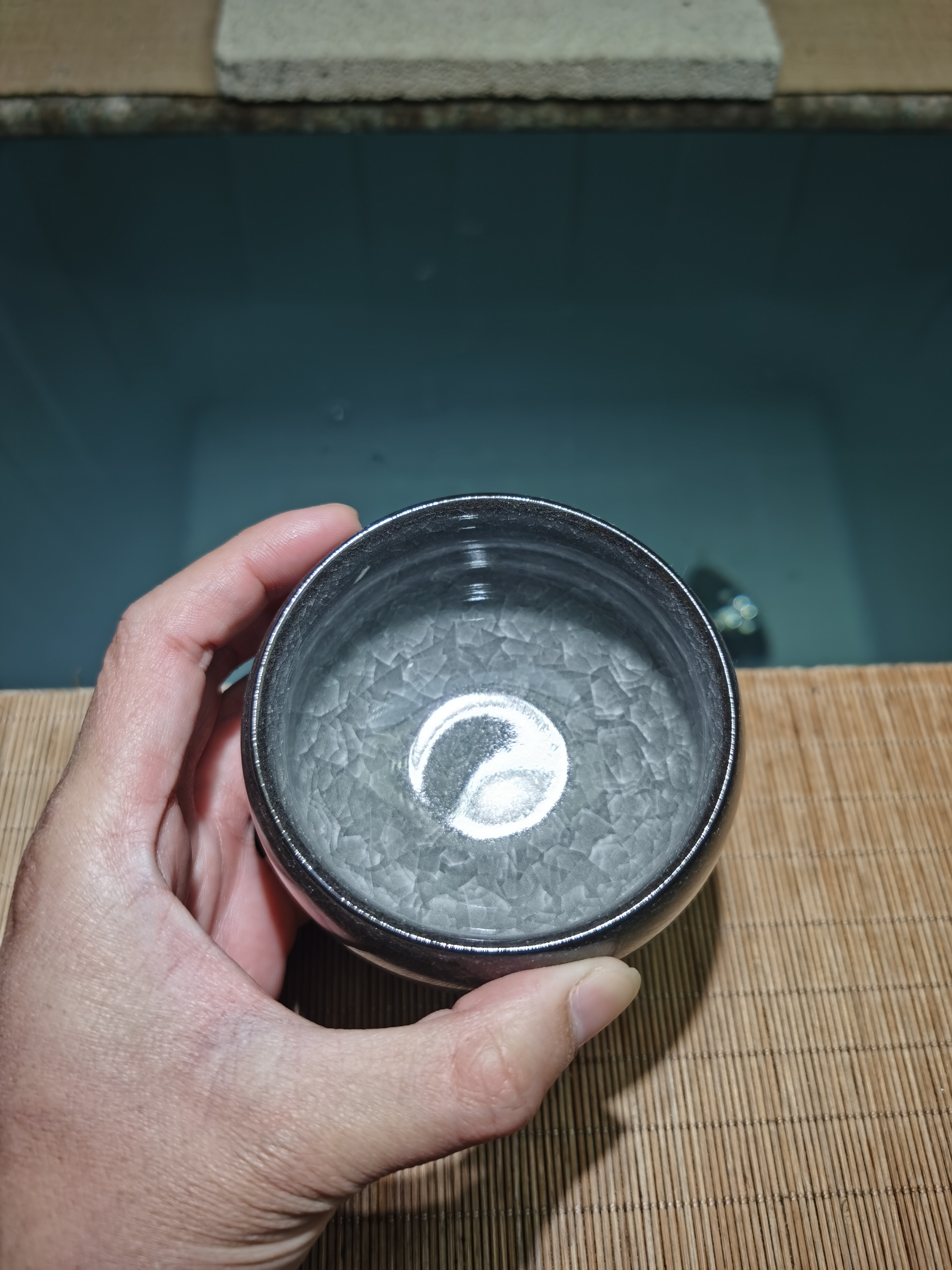 黑冰裂《罗汉杯》高端茶器主人杯冰花杯冰裂纹陶瓷主人杯功夫茶具0