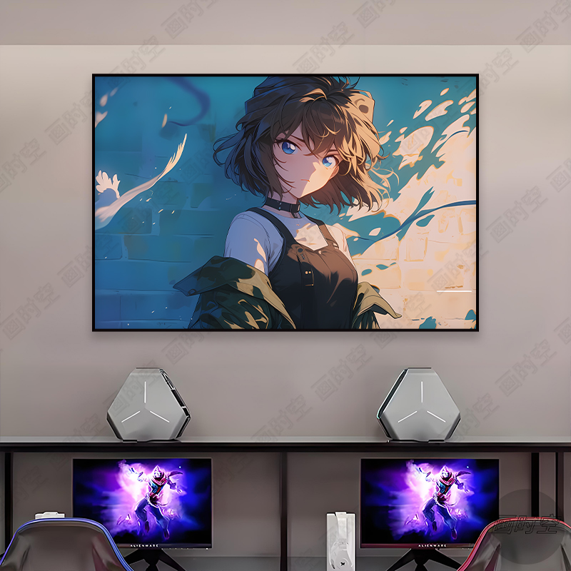 新款灰原哀装饰画电竞房间床头挂画多尺寸可选