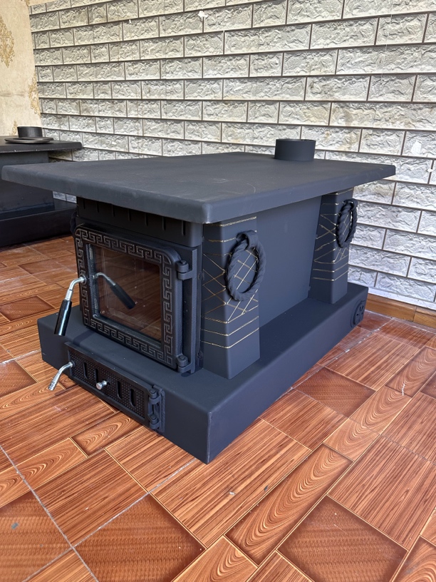 藏式火炉取暖炉民宿家用二次燃烧长90宽58高51