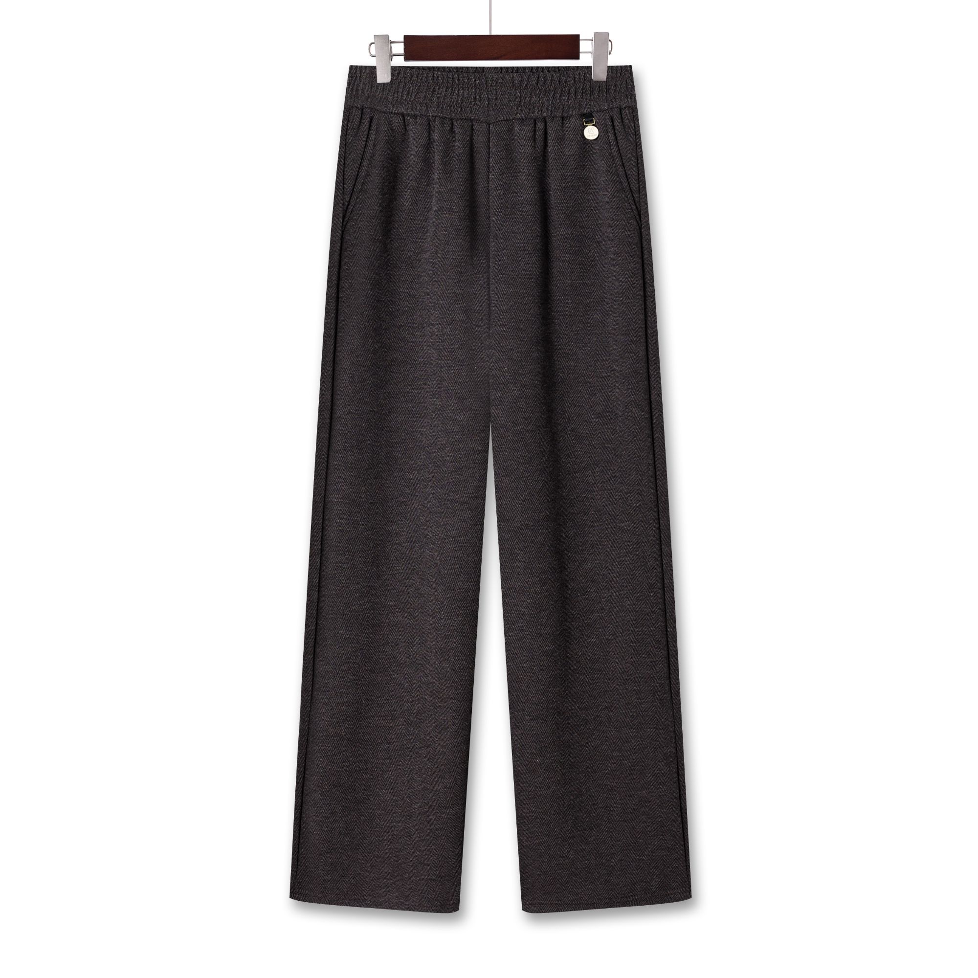 妈妈装冬季新款长裤松紧腰加绒加厚休闲裤中老年人女奶奶装保暖裤