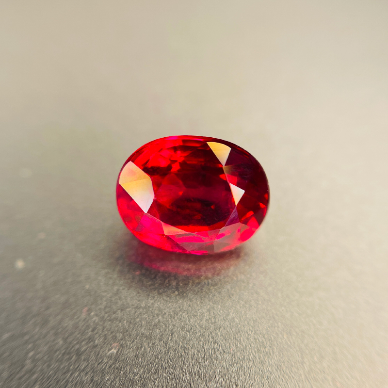 天然无烧纯净体莫桑比克红宝石1.11ct可收藏AIGS证书可定制