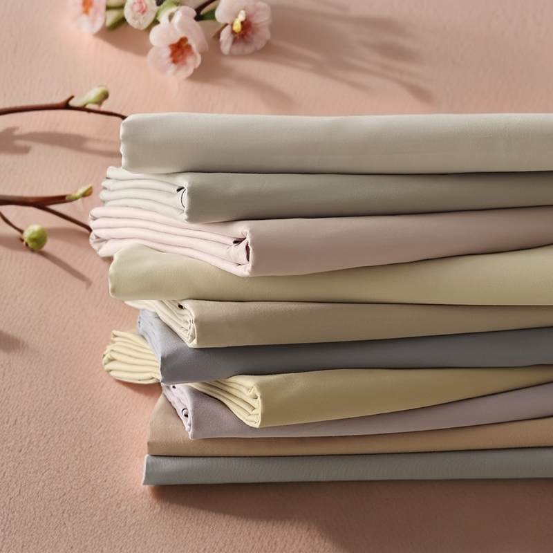xiangxieyunjin/香榭云锦50支纯棉磨毛 简约纯色 双拼 被套 单件