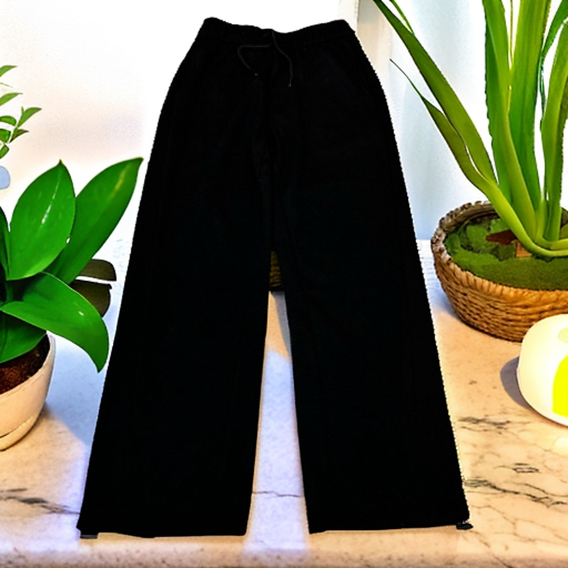 1139款高克重加绒冬季休闲显瘦时尚宽松洋气二穿收口阔腿直筒裤