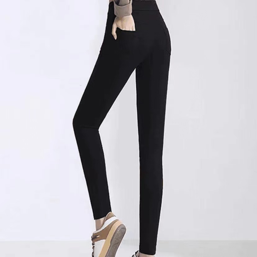 1025款原单二色洗水弹力显瘦修身铅笔牛仔裤