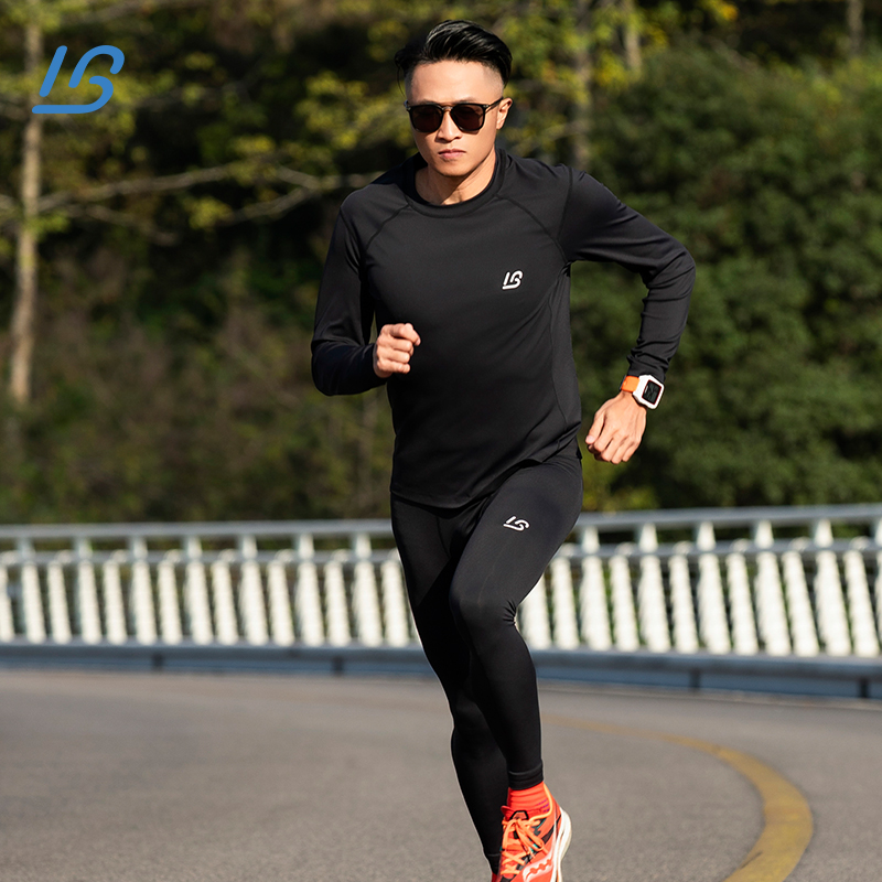 翊跑/YIPAO户外专业马拉松跑步运动吸湿速干压缩长袖T恤男款