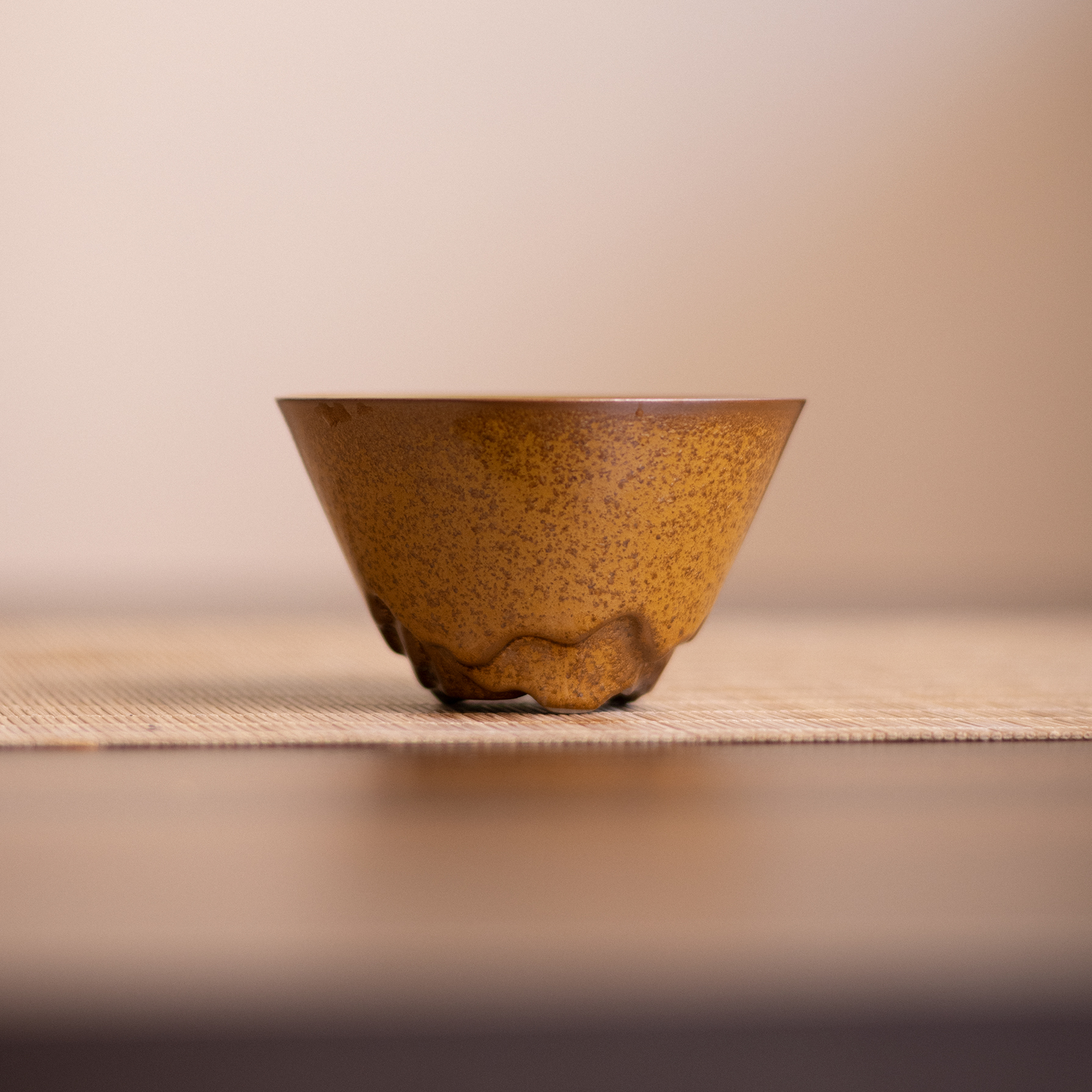 【境悟器】黄金瓷主人杯.1423.中式金针釉茶桌主人杯茶桌专用单杯