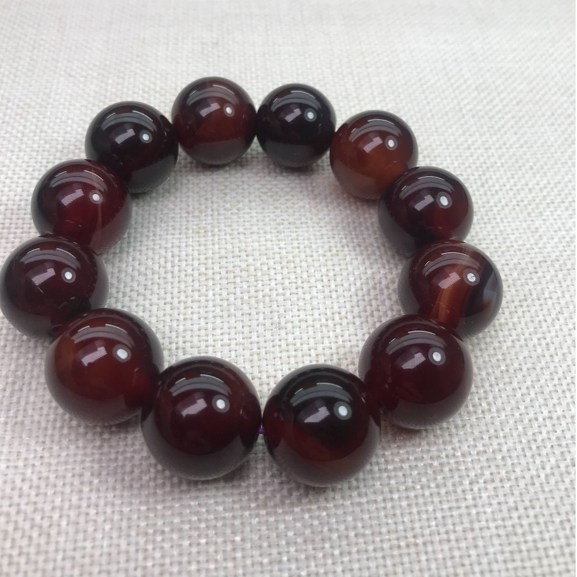 纯天然大米数手串 男款