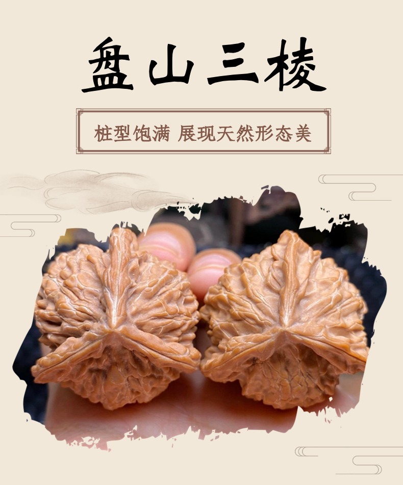 盘山三棱文玩核桃老手新手推荐核桃解