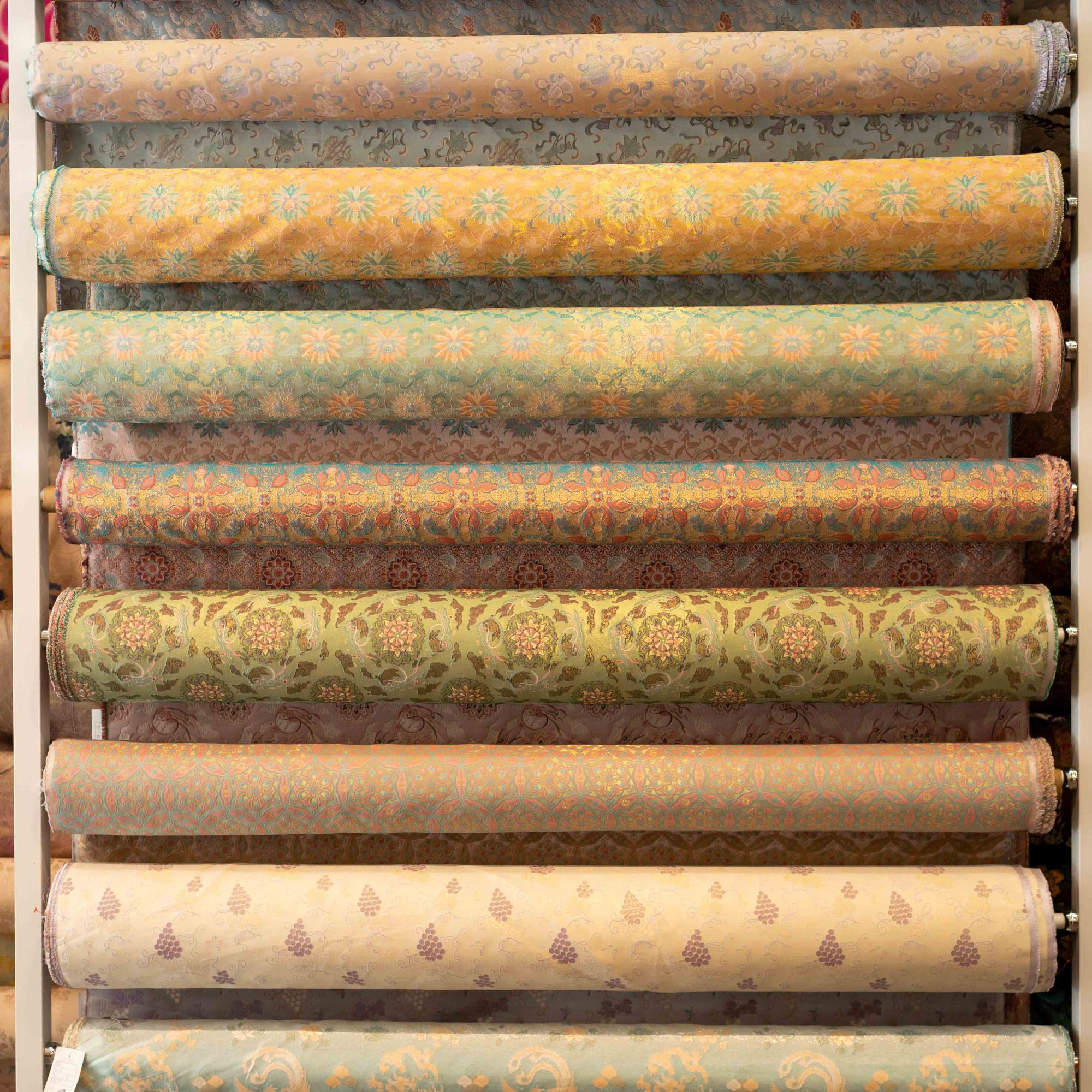 【织金老宋锦】门幅140桑蚕丝面料（开裁后不支持退换货）