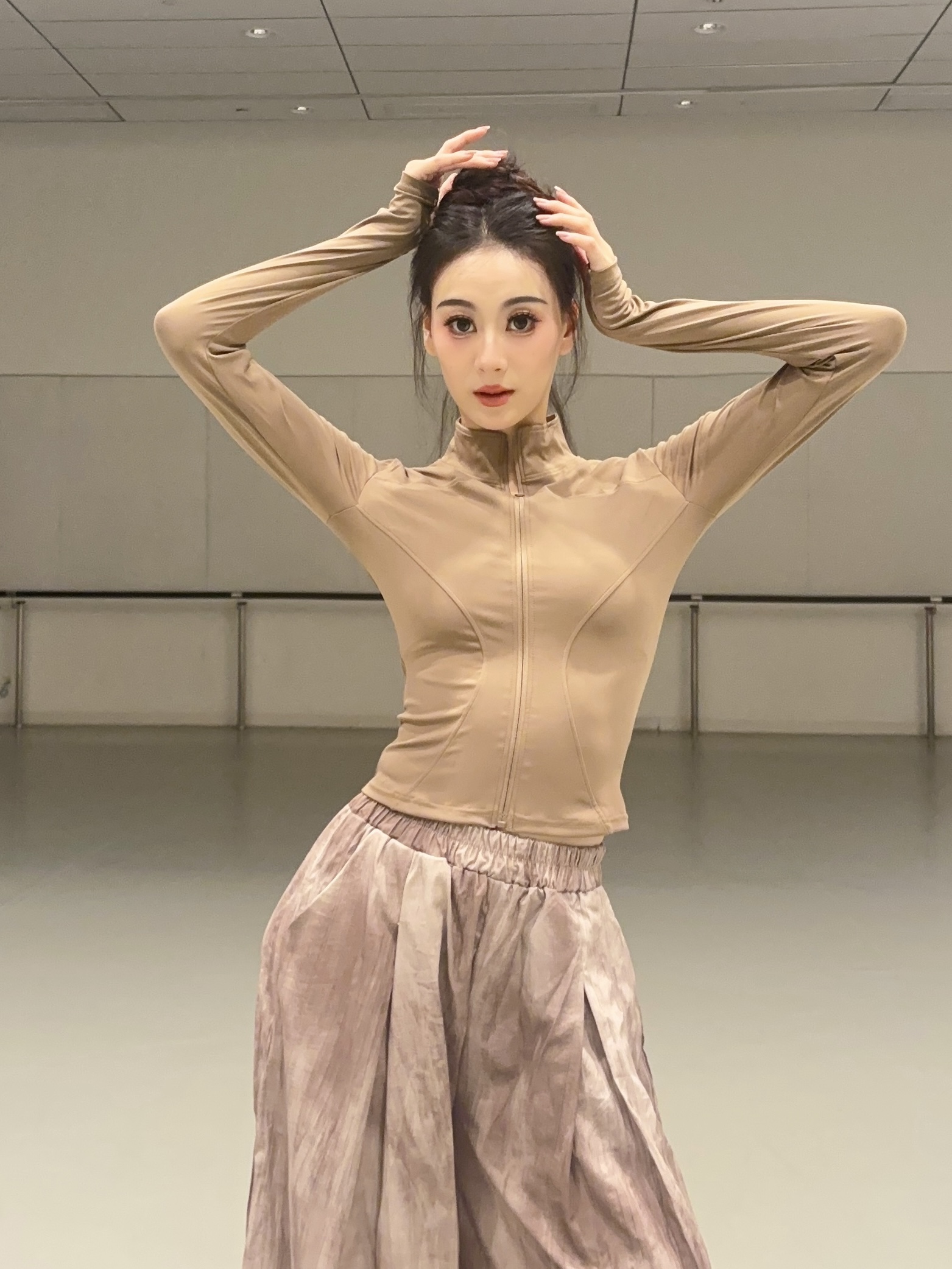 舞木木舞服  超显瘦修身拉链瑜伽舞蹈芭蕾运动健身小外套