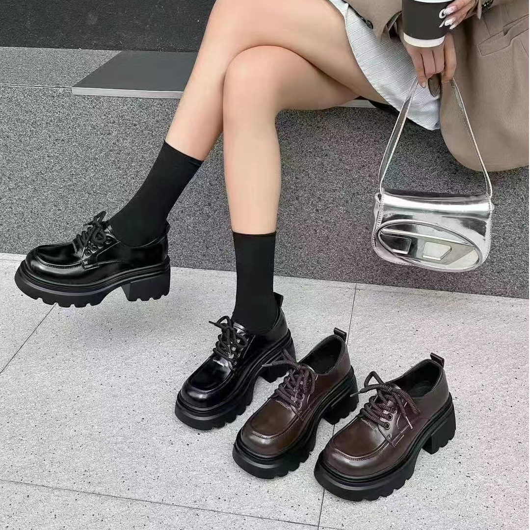 【PGXIAOM】润秀定制乐福鞋69-01（跟高6.5厘米左右小皮鞋）英伦