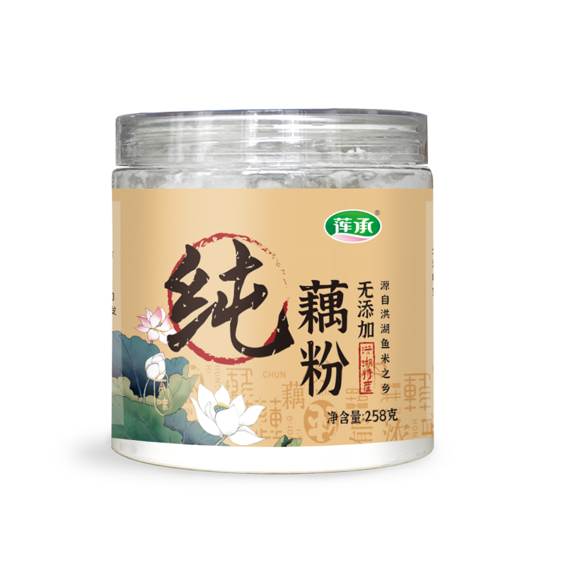 甄选正宗洪湖莲藕制作  纯藕粉原味营养代餐冲泡258g