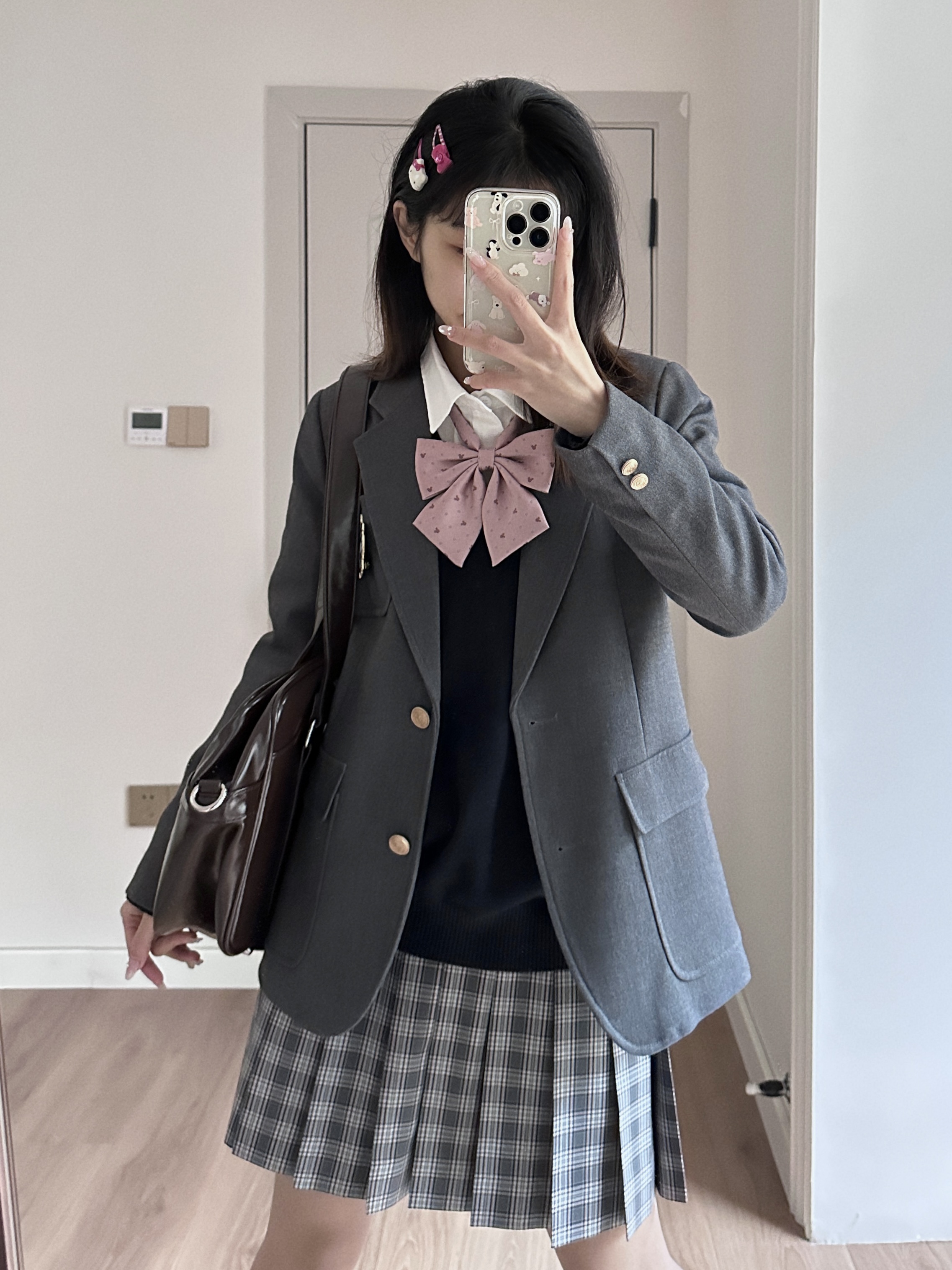 中牌制服馆 (桃池中)原创校供JK制服百褶裙学院风TR面料半身裙
