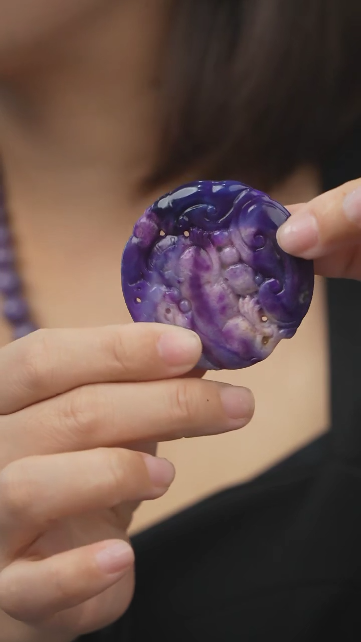 【闪购商品】苏纪石（舒俱来）圆牌吊坠/多样性发一未镶嵌Q81